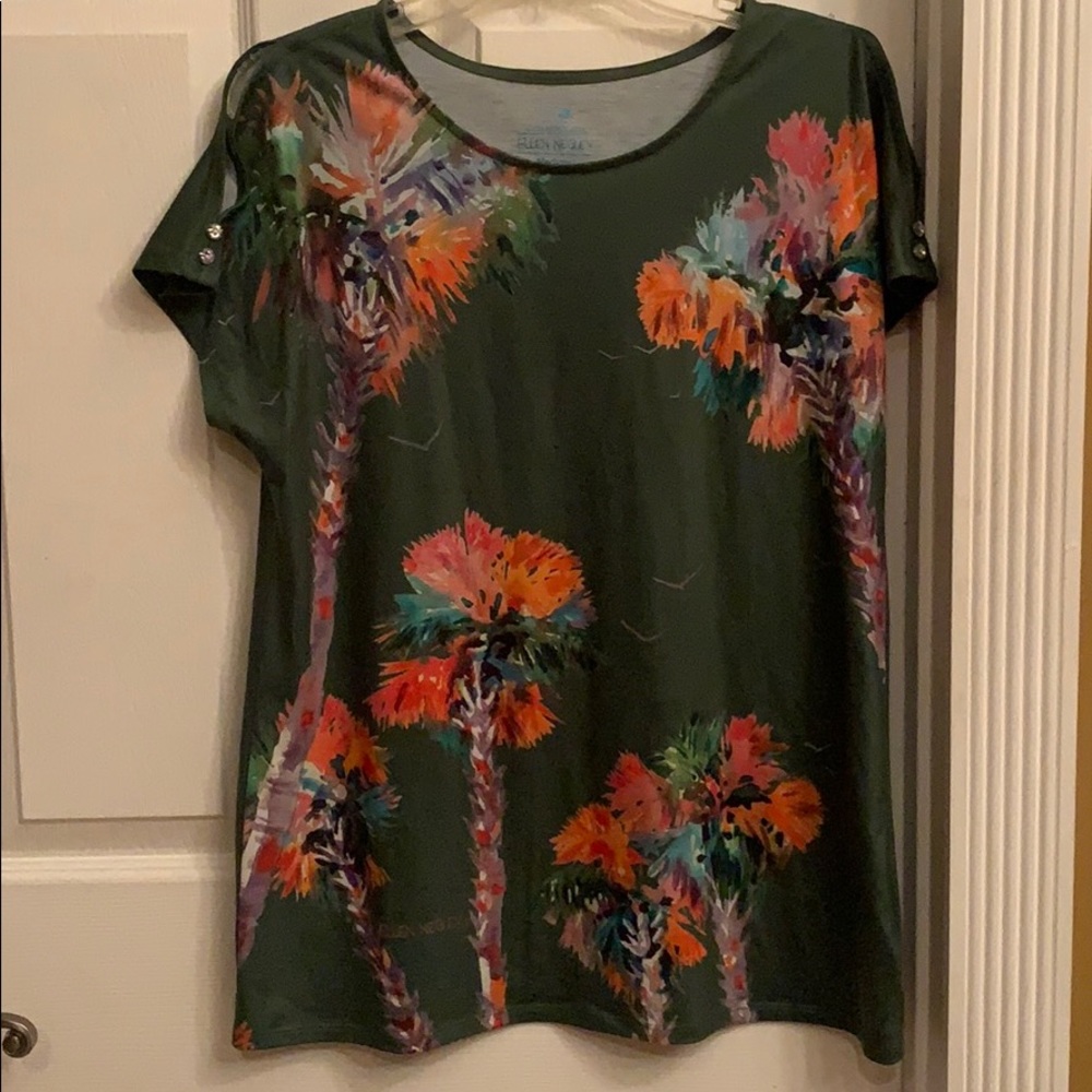 Fabulous Ellen Negley floral shirt NWT